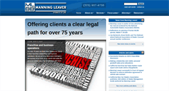 Desktop Screenshot of manningleaver.com